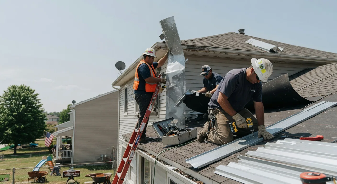 Storm Damage Metal Roof Repair in El Rito, NM